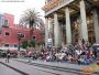 Turistas nacionales y extranjeros asisten diariamente a los espect&aacute;culos callejeros, Teatro Juárez