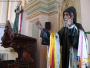St. Charbel wearing ribbons with petitions, Basilica Our Lady of Guanajuato (interior)