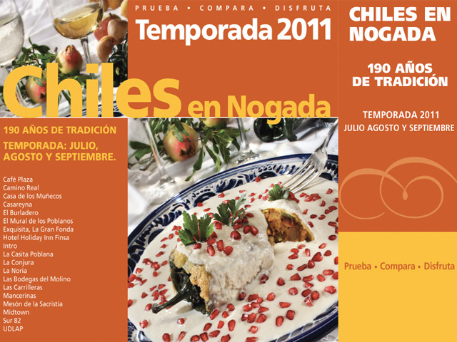 Restaurantes de Puebla celebran los Chiles en Nogada