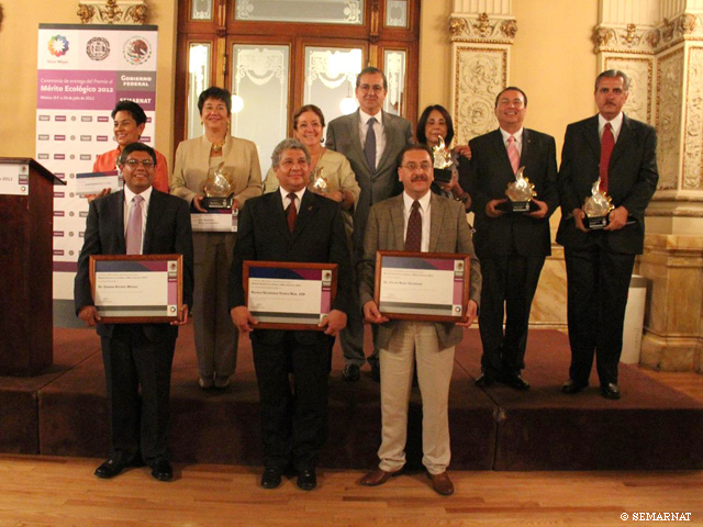 Galardonados del Premio al Mérito Ecológico 2012