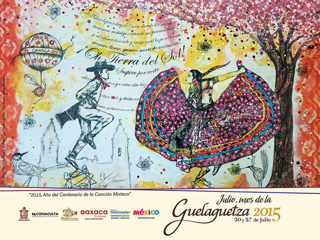 Programa de eventos Guelaguetza 2015 en Oaxaca