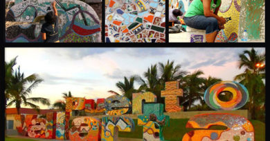La artista Natasha Moraga quiere tapizar todo Puerto Vallarta de mosaico