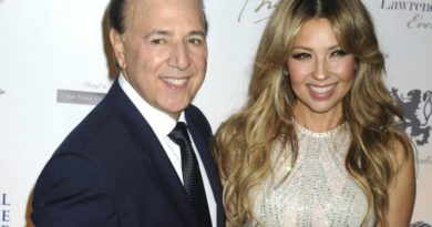 Thalía recibió una gran sopresa de su esposo Tommy Mottola.