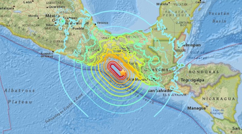 Se registró en México un terremoto de 8,2 grados en la escala Richter, afectando Oaxaca y Chiapas principalmente.