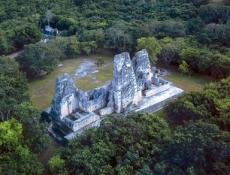 Surrounded by a moat