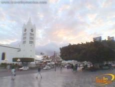 Tuxtla’s main square and the cathedral