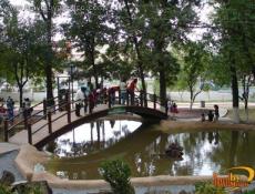 Pequeños lagos artificiales.