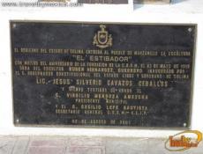 Placa informativa de la Escultura