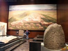 Sala con exhibición cultura Mexica