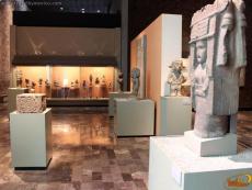 Sala con exhibición cultura Mexica