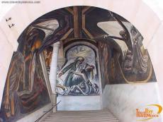 Pintura Mural de Jos&eacute; Ch&aacute;vez Morado