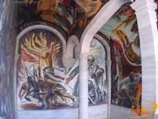 Mural reflejando la Independencia