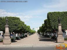 Walkway towards the leather zone