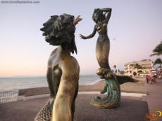 The Neptune and Nereida Sculpture, Puerto Vallarta