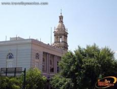 View from the Macroplaza, Cathedral of background