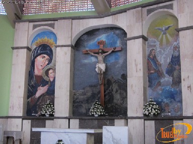 Altar of the Rincon de Guayabitos church