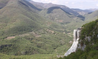 Paisaje de Hierve el agua