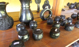 Black clay ornaments