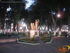 Escultura de ángeles en la Ciudad de Puebla.
