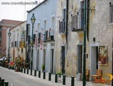 Old street facades in Puebla