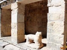 A jaguar sculpture, Balam in the maya language