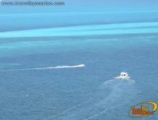 Punto donde se juntan el Mar Caribe y la laguna Nichupte.