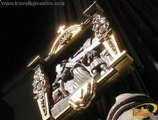 Carved detail of the Way of the Cross