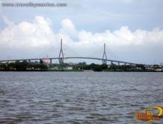 Panorámica con el Puente Tampico-Tuxpan de fondo.