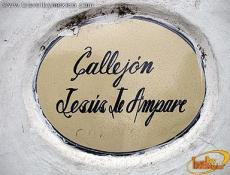 The Jesus Te Ampare Alley street sign