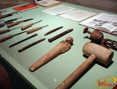 Some of the tools used for making his sculptures