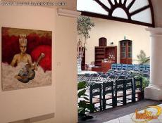 The courtyard were presentations are held