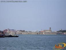 Vista de San Juan de Ulúa desde el muelle 